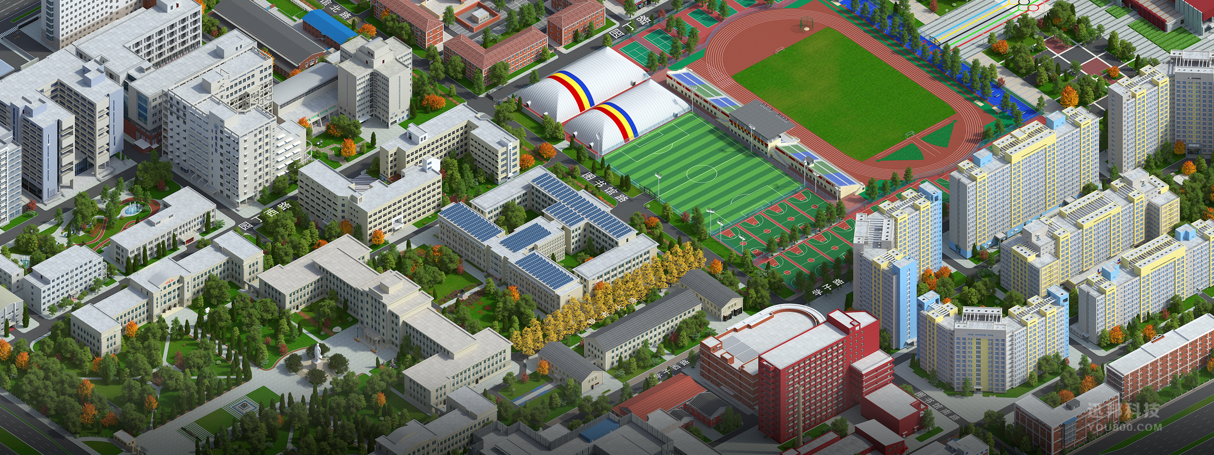 北京科技大學(xué)校園地圖